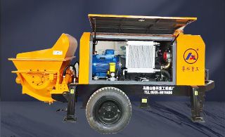 二手二次结构细石输送泵多少钱-小心翻车[鲁科重工]