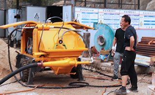 煤矿远程湿式喷浆机厂家-回弹低更省料[耐立德]