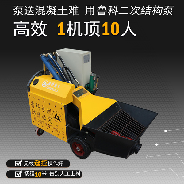 二次构造柱输送泵